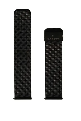 Garett univerzální řemínek 22 mm, černý kovový, typ Mesh