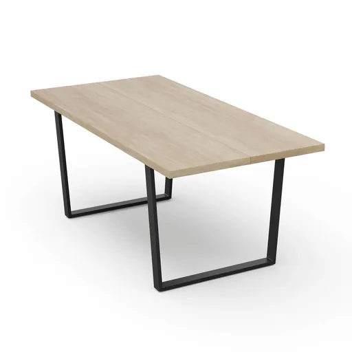 Blumfeldt Bearsdon jídelní set, stolová deska a kovové nohy stolu, industriální styl, stabilní, moderní