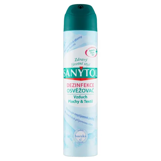 Sanytol Dezinfekce osvěžovač vzduchu, ploch a textilií horská vůně 300 ml