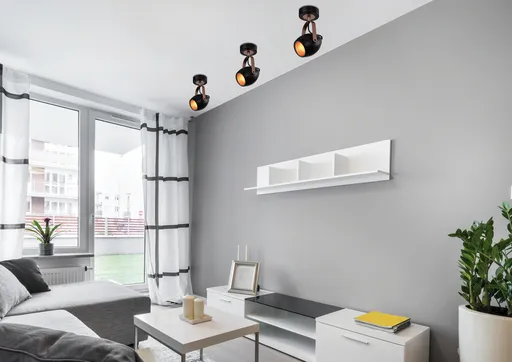 Černo-měděná nastavitelná nástěnná lampa E14 40W Anica