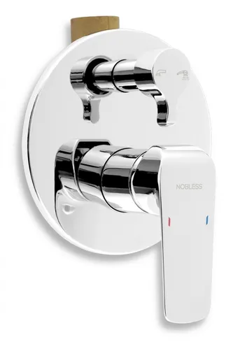 NOVASERVIS Vanová podomítková baterie s přepínačem Nobless Tina chrom 38050R,0