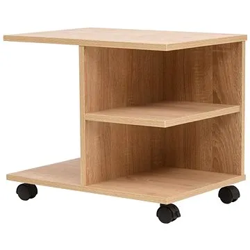 Shumee Pojízdná polička 50×35×42 cm barva dub, 245723 (245723)