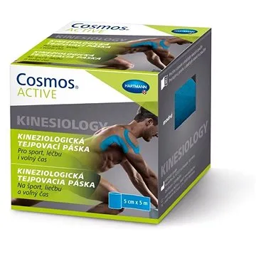 COSMOS® ACTIVE pružná samolepící tejpovací páska modrá 5 cm × 5 m (4260765460075)