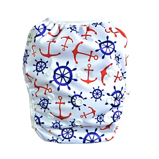 GaGa's pleny Plenkové plavky pro miminko Kotvy červené