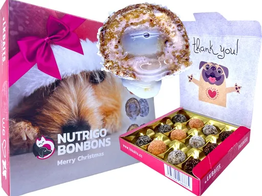LK Baits Pet Vánoční bonboniéra Nutrigo Bonbons Merry Christmas pro větší psy,LK Baits Pet Vánoční bonboniéra Nutrigo Bonbons Merry Christmas pro větš