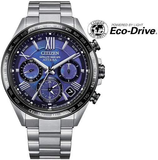 Citizen Satellite Wave Attesa Eco-Drive CC4075-50L Unite With Blue Limited Edition 2400pcs