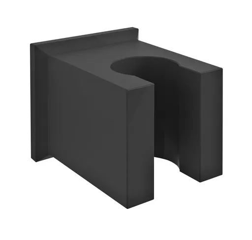 SAPHO Držák sprchy hranatý, pevný, černá mat SD615