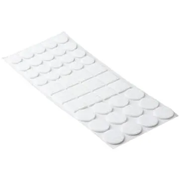 Sada filcových podložek, samolepící, bílá, 42 ks (148279)