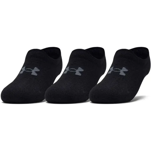 Under Armour ESSENTIAL ULTRALOW TAB 3PK Dámské nízké ponožky, černá, velikost S