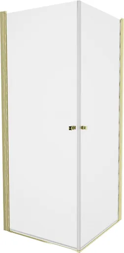 MEXEN/S PRETORIA duo sprchový kout 70 x 70, transparent, zlatá 852-070-070-50-00-02