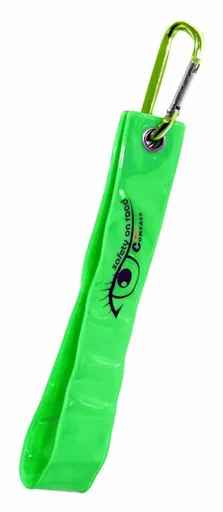 Compass 88315 Reflexní přívěšek s karabinou - zelený