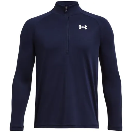 Under Armour TECH 2.0 1/2 ZIP Chlapecké triko s dlouhým rukávem, tmavě modrá, velikost M