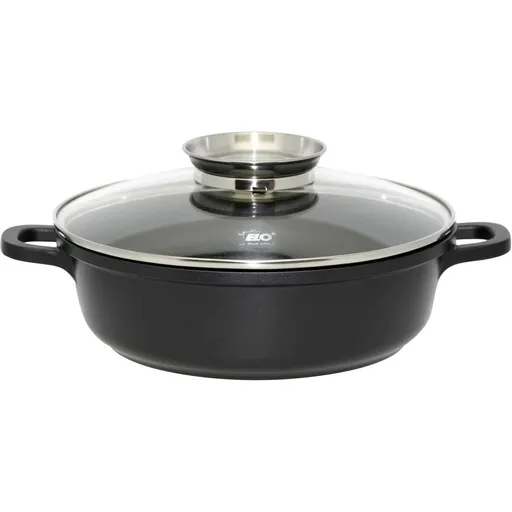 Elo 19624 Pekáč se skleněnou poklicí a aroma úchytem Alucast 24 cm, 24 cm