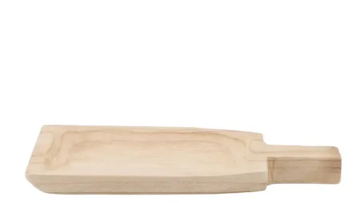 Přírodní dřevěný dekorační podnos s rukojetí Tippo - 32*15*4 cm daan kromhout