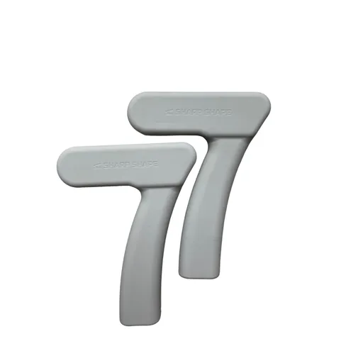 SharpShape Silikonové činky "7" 2X1 kg béžová moonstone