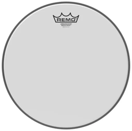 Remo 12" Ambassador Smooth White