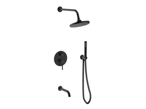 BESCO Podomítkový sprchový set VEO černá BABPVCZ