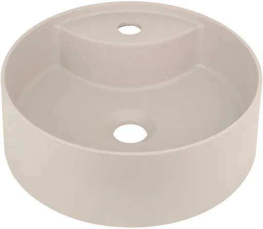 DEANTE Umyvadlo Silia, béžový granit, s odkládací policí s baterií CQS_5U4B