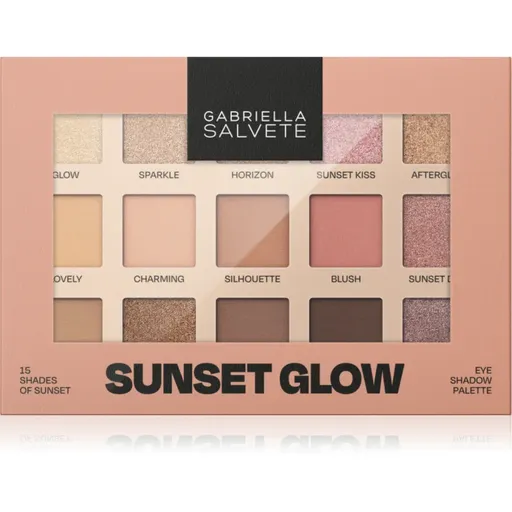 Gabriella Salvete Sunset Glow 15 Shades of Sunset paletka očních stínů 15 g