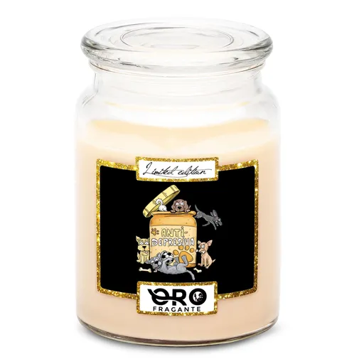 Svíčka Antidepresiva – pes (Vůně svíčky: Vanilka)
