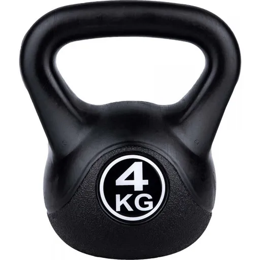 Fitforce FKBP 4 KG Kettlebell, černá, velikost 4 KG