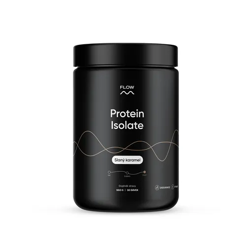 Flow nutrition Protein Isolate - slaný karamel 960 g / 30 dávek