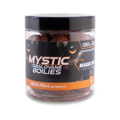 Magic Wolf Boilies obalované Mystic 130g - Meruňka 22mm,Magic Wolf Boilies obalované Mystic 130g - Meruňka 22mm