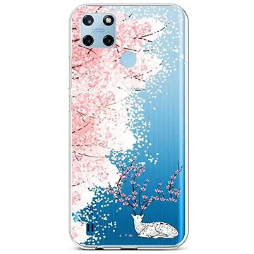 TopQ Kryt Realme C25Y silikon Blooming Deer 70586 (Sun-70586)