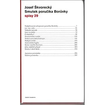 Smutek poručíka Borůvky (spisy - svazek 29) (978-80-868-7715-0)