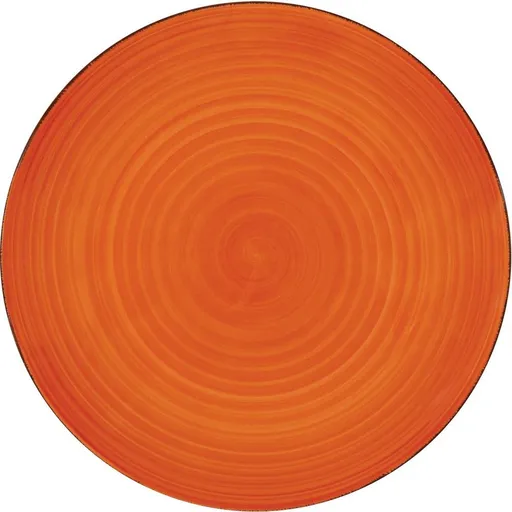 Lamart LT9081 keramický mělký talíř Happy, pr. 26,8 cm, oranžová
