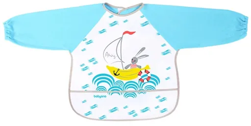 BABYONO Bryndák s dlouhým rukávem modrý 24m+, 35x40 cm