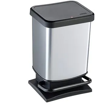 Rotho Odpadkový koš PASO 20L - stříbrný (1754011005)