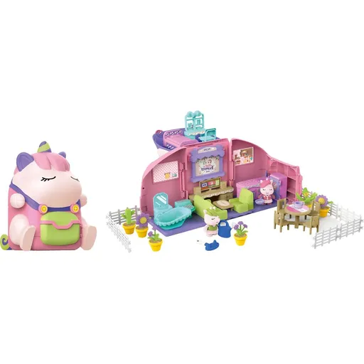 Wiky Batoh domek jednorožec s efekty 2 v 1