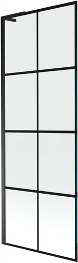 MEXEN/S Next L vanová zástěna FIX 70 x 150, černá vzor, černá 895-070-000-03-77-70