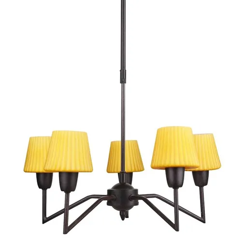 Lustr 5xE14 48cm VENUS sklo