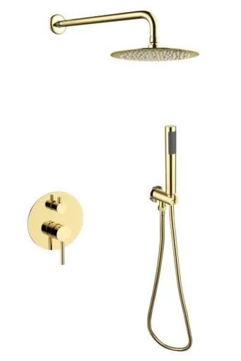 BESCO Podomítkový sprchový set SLIM DECCO/ILLUSION II Zlatá BABPDIIIZL