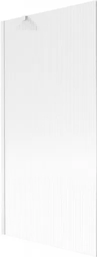 MEXEN/S Next vanová zástěna FIX 90 x 150, proužky, bílá 895-090-000-00-09-20