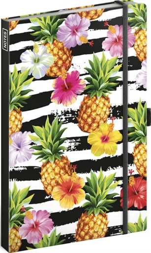 Notes Ananasy, linkovaný, 13 × 21 cm