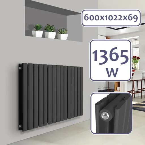 Aquamarin Horizontální radiátor, 600 x 1022 mm