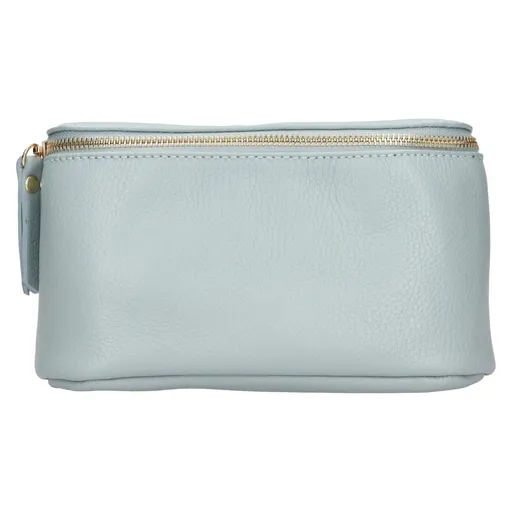 Dámská kožená ledvinka Italia Milagros - světle modrá
