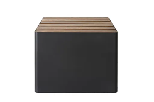 Venkovní stolička WOODGREEN, více variant - Hobby Flower Barva: černá/tmavé dřevo