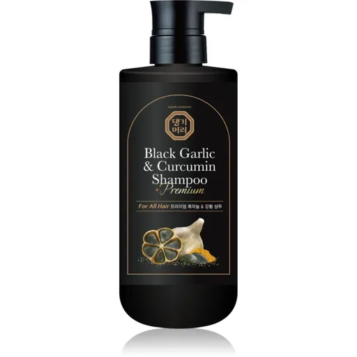 DAENG GI MEO RI Black Garlic & Curcumin Shampoo hloubkově regenerační šampon pro růst vlasů a posílení od kořínků 500 ml