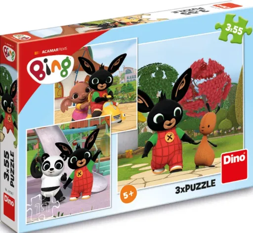Puzzle Bing si hraje 3x55 dílků