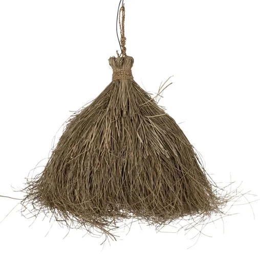 Přírodní stropní světlo se stínidlem z trávy Papua grass - Ø 55*66 cm/ E27 J-Line by Jolipa