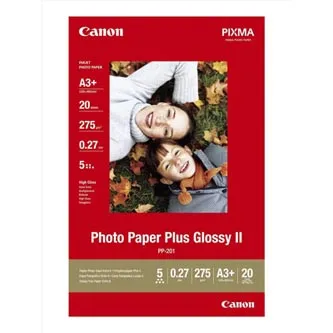 Canon Photo Paper Plus Glossy, PP-201 A3+, foto papír, lesklý, 2311B021, bílý, A3+, 13x19", 275 g/m2, 20 ks, inkoustový