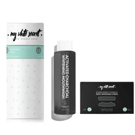 My White Secret Gift Pack Active Charcoal sada zubní péče