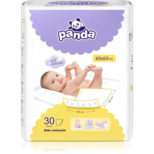 Bella Baby Happy Panda Baby Underpads jednorázové přebalovací podložky 60x60 cm 30 ks