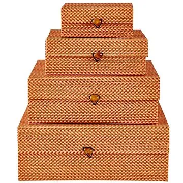 Villa Collection Úložný box Bamboo (sada 4 ks) (341346)