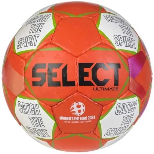 Select HB ULTIMATE EHF EURO WOMEN Házenkářský míč, oranžová, velikost