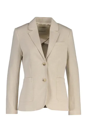 SAKO GANT SLIM PIQUE BLAZER CREAM